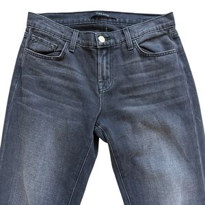 J Brand Jeans Jake Boyfriend Fit Women’s Size 29 Black Wash Skinny Slim Mid Rise